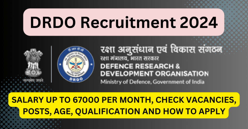 "DRDO Recruitment 2024", "DRDO Research Positions", "Defence Research Jobs", "Research Associate Vacancies", "Junior Research Fellowship Opportunities", "DRDO Salary up to 67000", "DRDO RA and JRF Roles", "DRDO Career Opportunities", "Defence Research and Development Organization Jobs", "DRDO Application Process", "DRDO Interview Dates", "DRDO Educational Requirements", "DRDO Age Criteria", "DRDO Selection Procedure", "Apply for DRDO 2024", "DRDO Official Notification", "DRDO Research Careers", "DRDO Job Vacancies", "DRDO Research Projects", "DRDO Employment News"